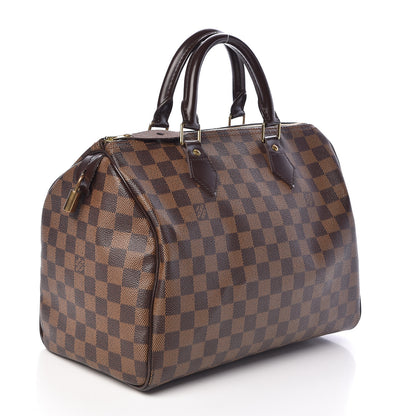 Louis Vuitton Damier Ebene Speedy 30 3 of 9