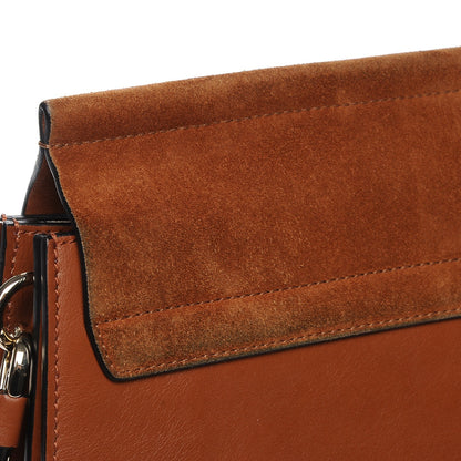 Chloe Suede Calfskin Medium Faye Shoulder Bag Caramel 8 of 8