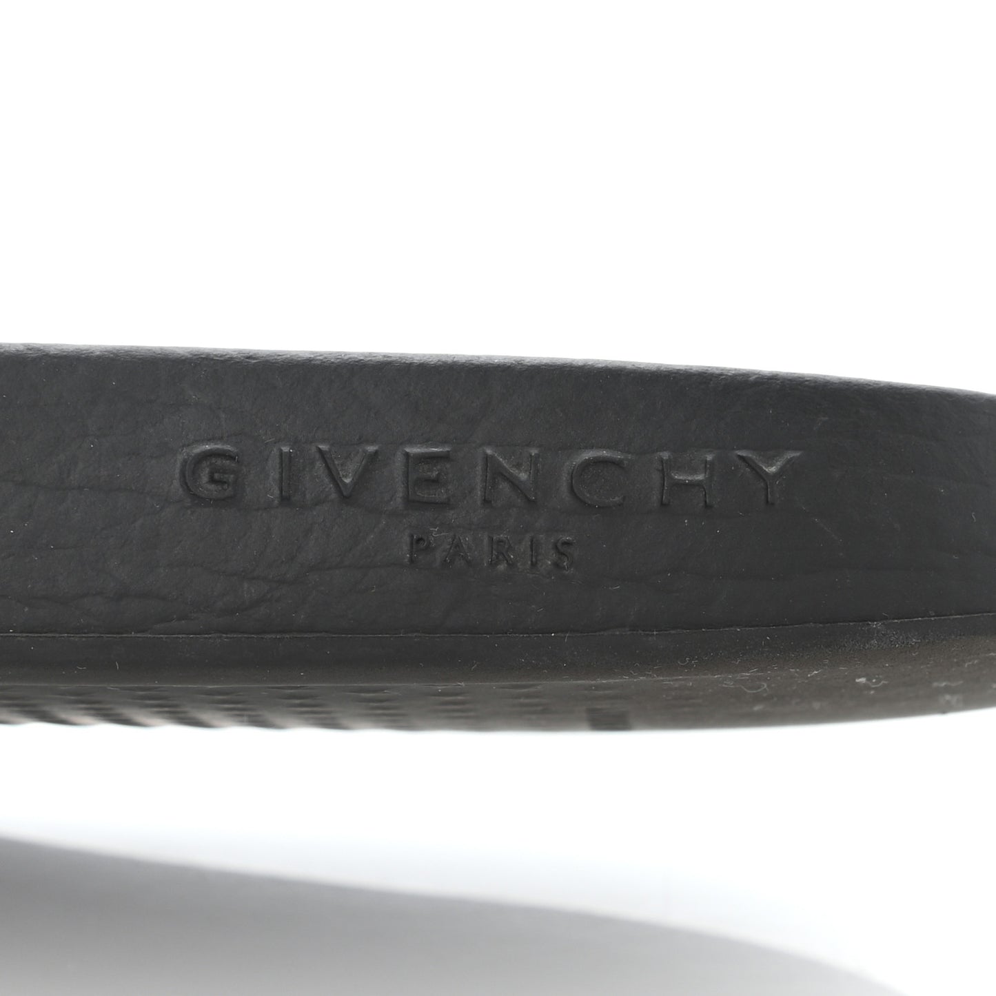 Rubber Logo Pool Slide Sandals 38 Black