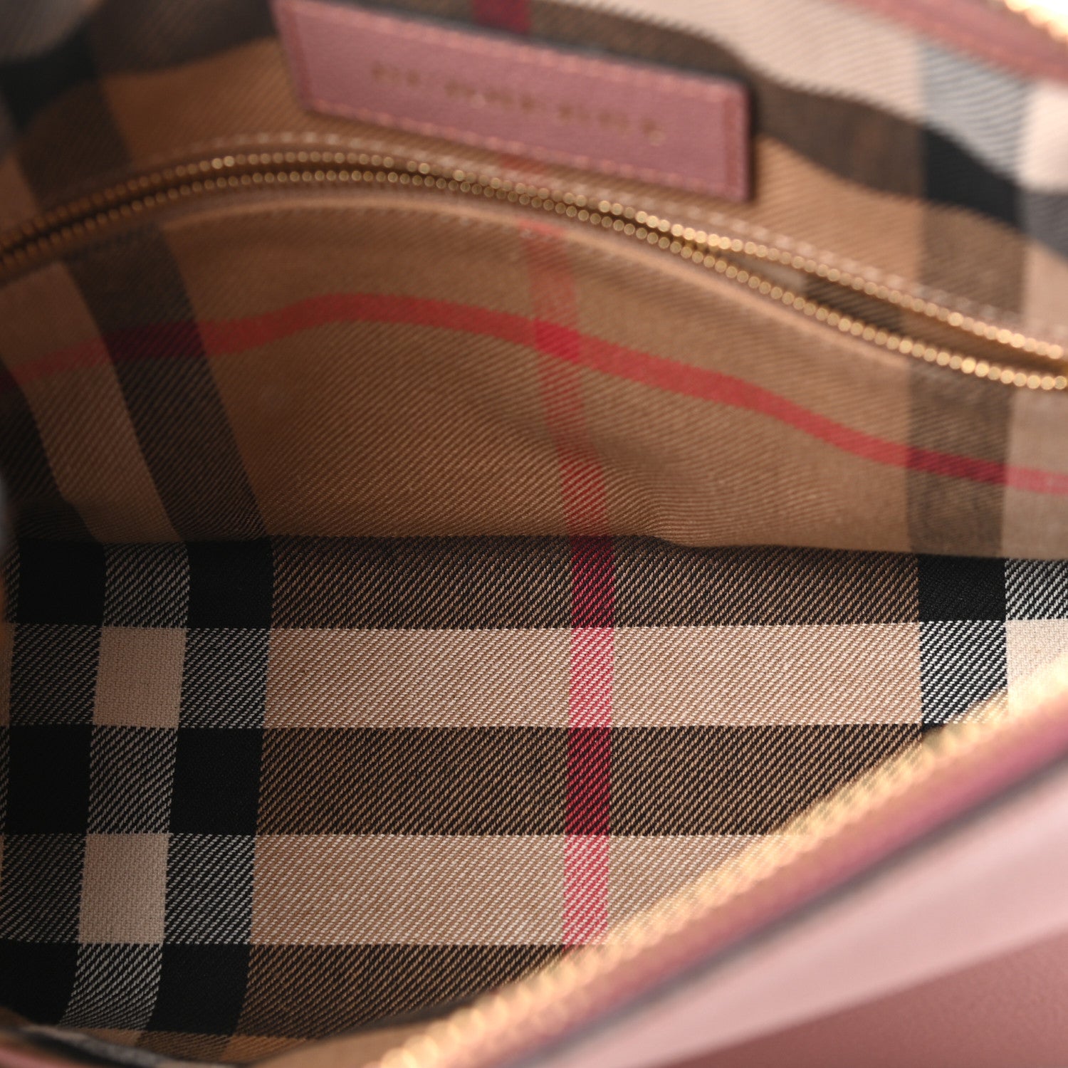 Burberry Soft Grain Calfskin House Check Small Helmsley Crossbody Dusty Pink 5 of 17