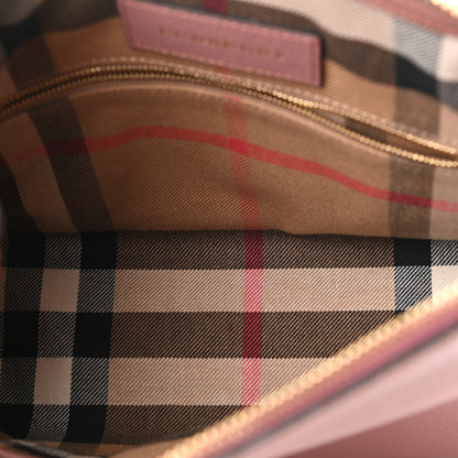 Burberry Soft Grain Calfskin House Check Small Helmsley Crossbody Dusty Pink 5 of 17