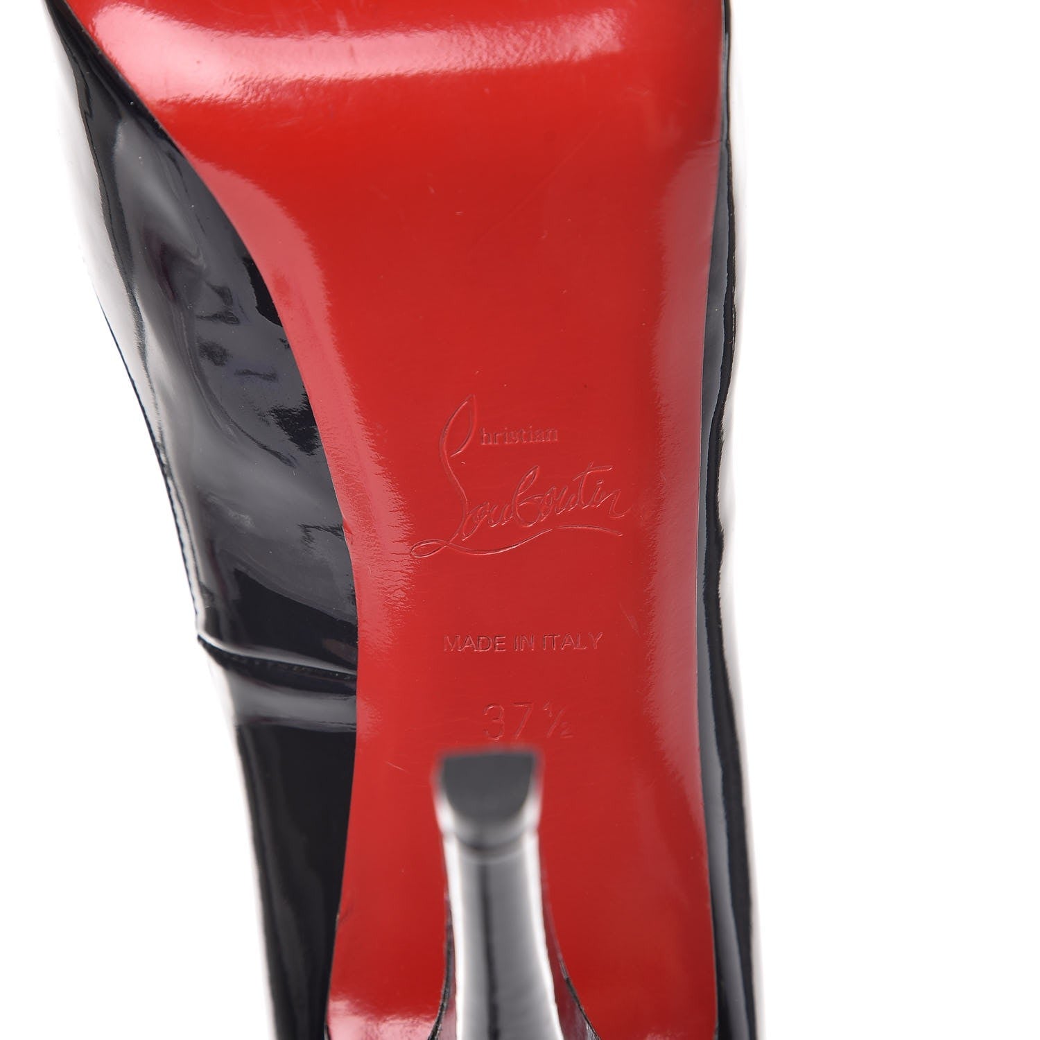 Christian Louboutin Patent Very Prive 120 Pumps 37.5 Night 7 of 8