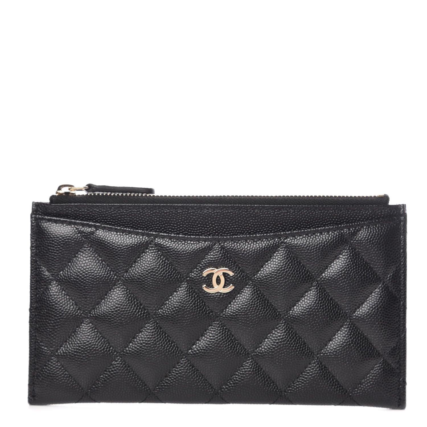Chanel Caviar Quilted Classic Zip Pouch Black 1 of 8