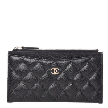 Chanel Caviar Quilted Classic Zip Pouch Black 1 of 8