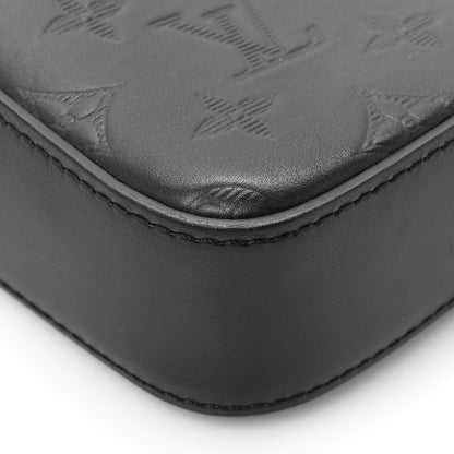 Louis Vuitton LOUIS VUITTON Calfskin Monogram Shadow Duo Messenger Black 10 of 12