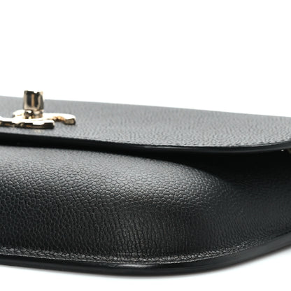 Chanel Caviar Mini Chain Flap Bag Black 9 of 9