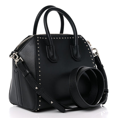 Givenchy Smooth Calfskin Small Studded Antigona Black 2 of 14