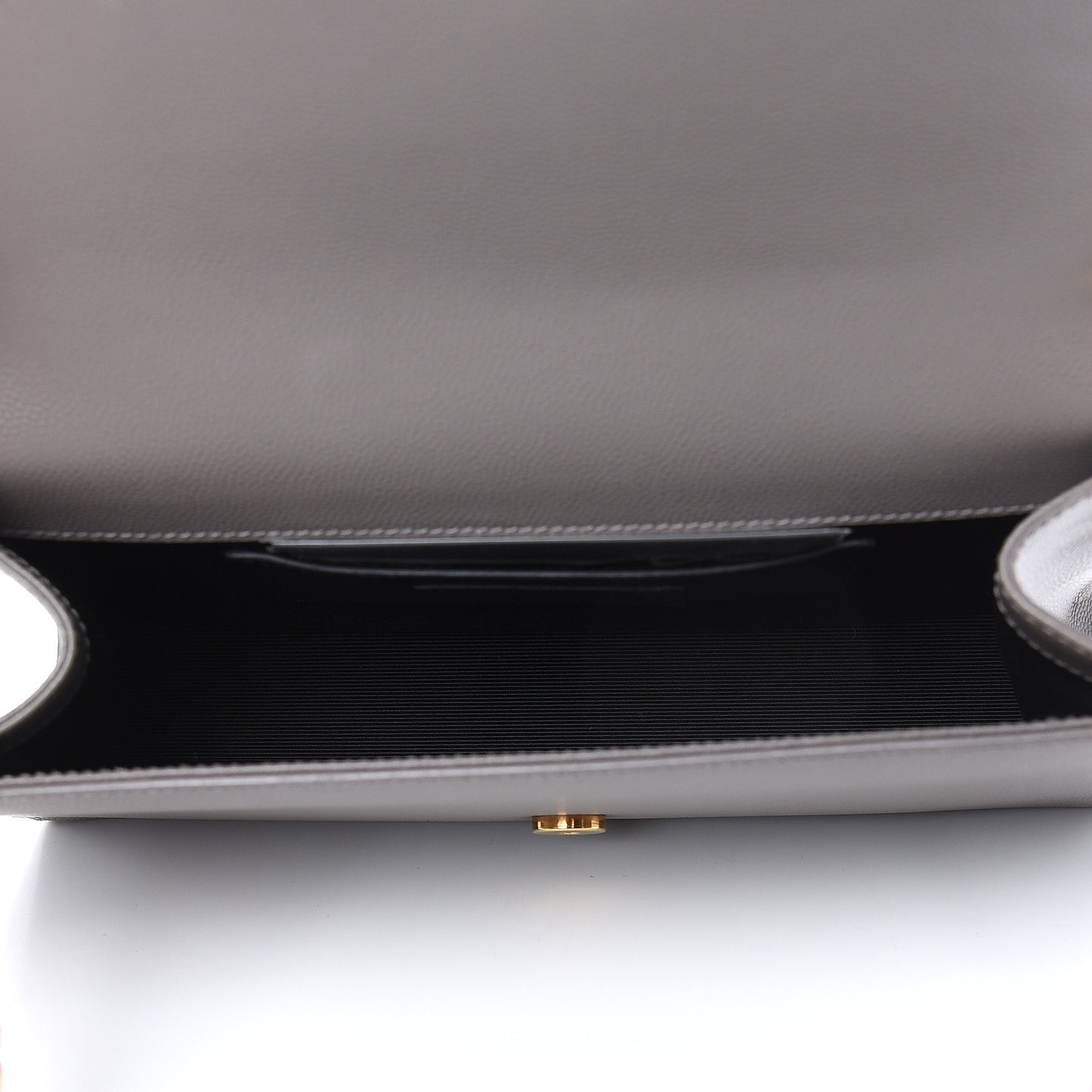 Grain De Poudre Medium Classic Monogram Kate Satchel Earth Grey