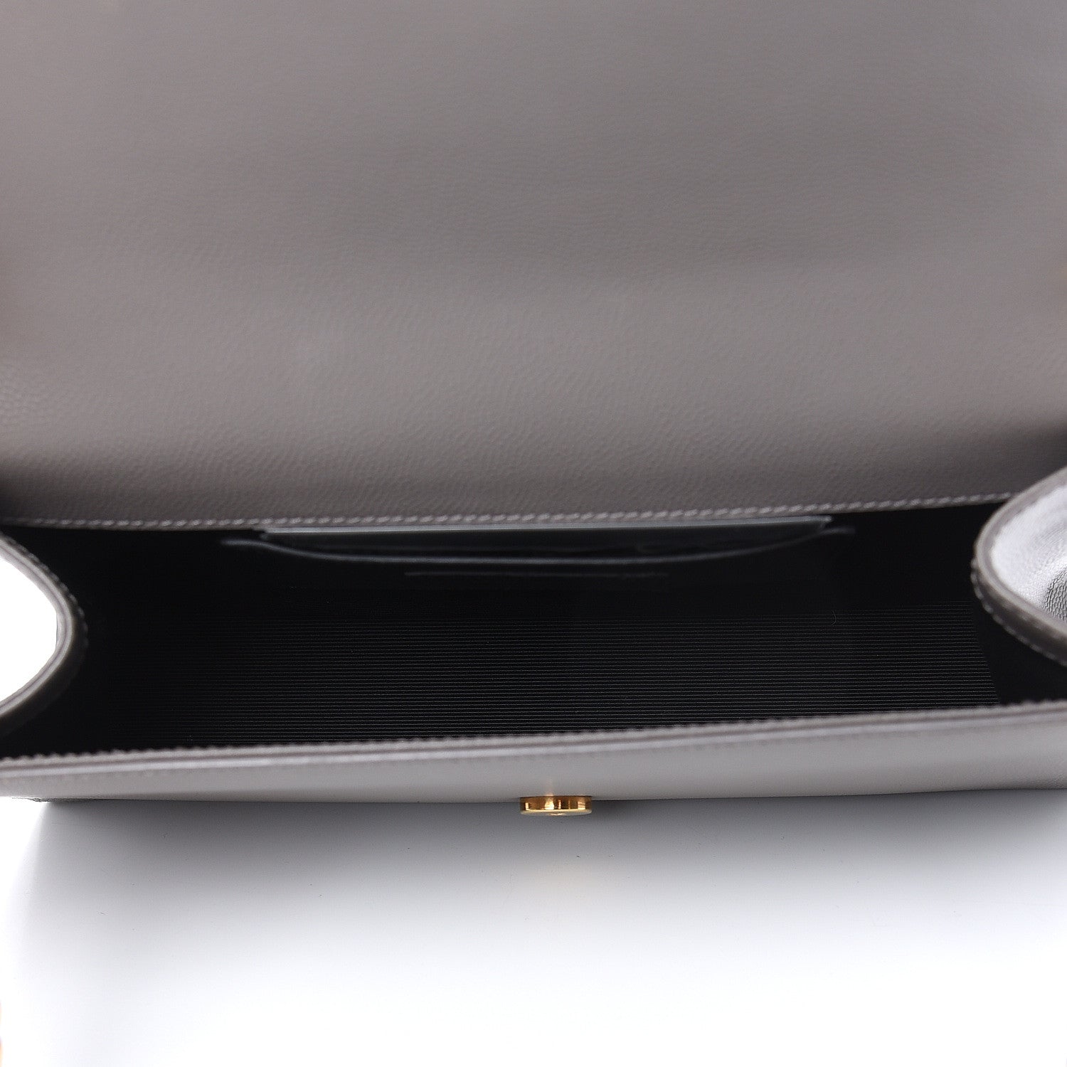Saint Laurent Grain De Poudre Medium Classic Monogram Kate Satchel Earth Grey 5 of 10