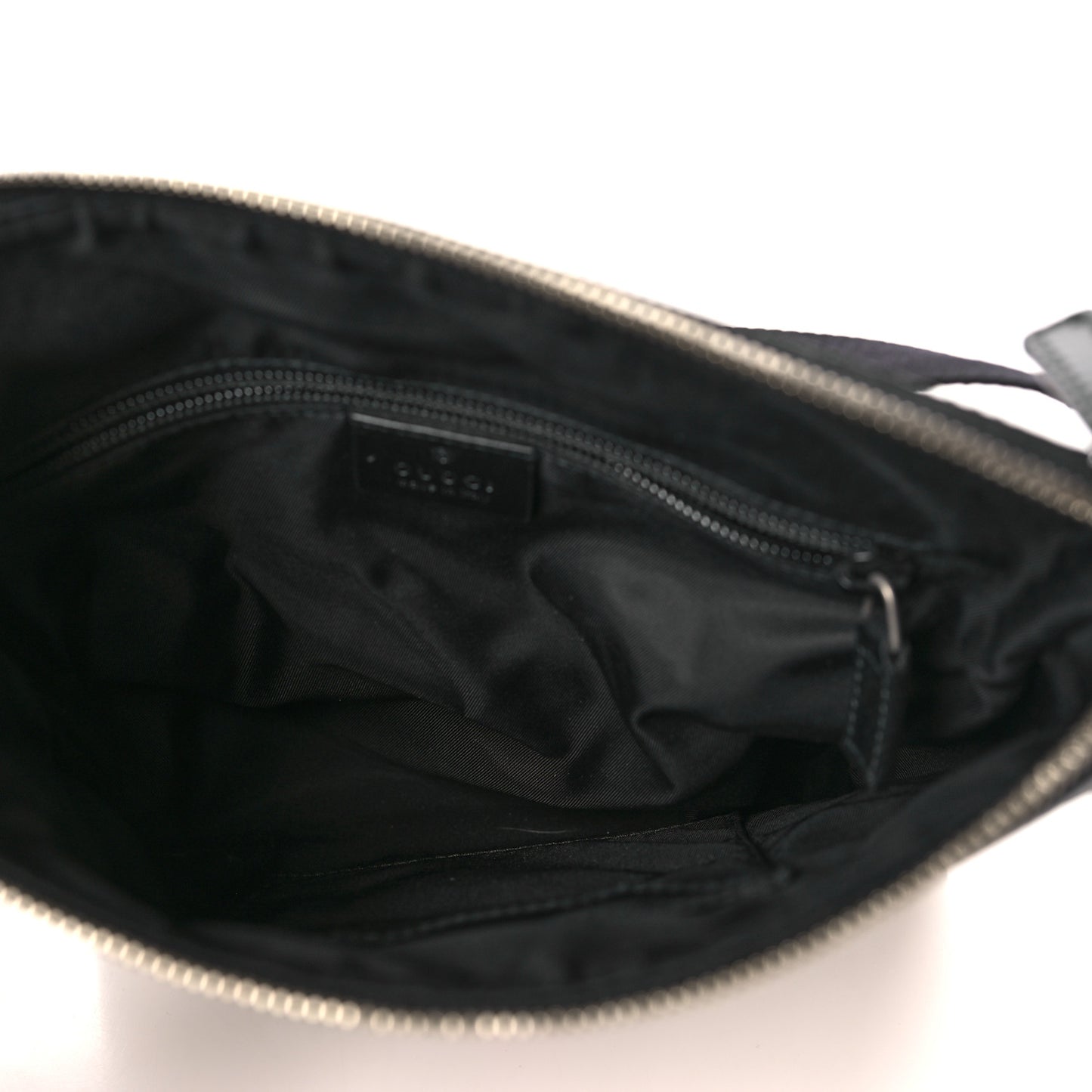 GG Supreme Monogram Web Messenger Bag Black