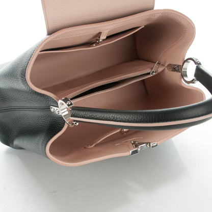 Louis Vuitton Taurillon Capucines MM Black Petale 5 of 11