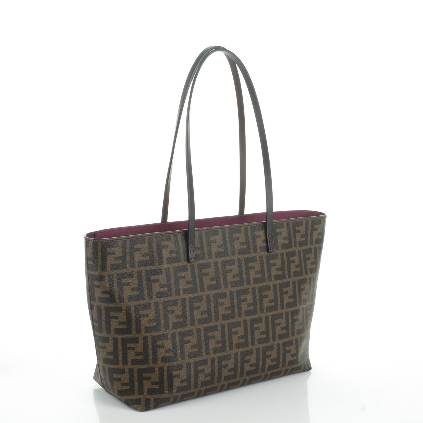 Zucca Spalmati Small Roll Tote Tobacco Fuxia