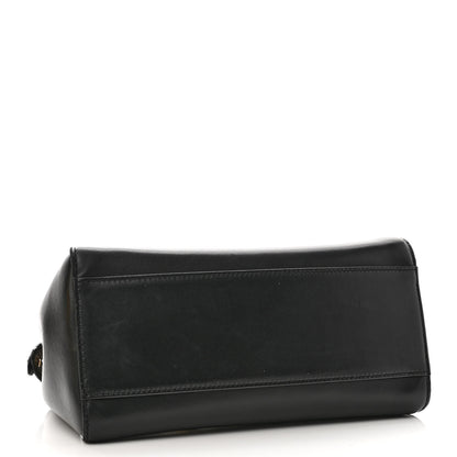 Fendi Nappa Stacked Bar Mini Peekaboo Iconic Satchel Black 4 of 10