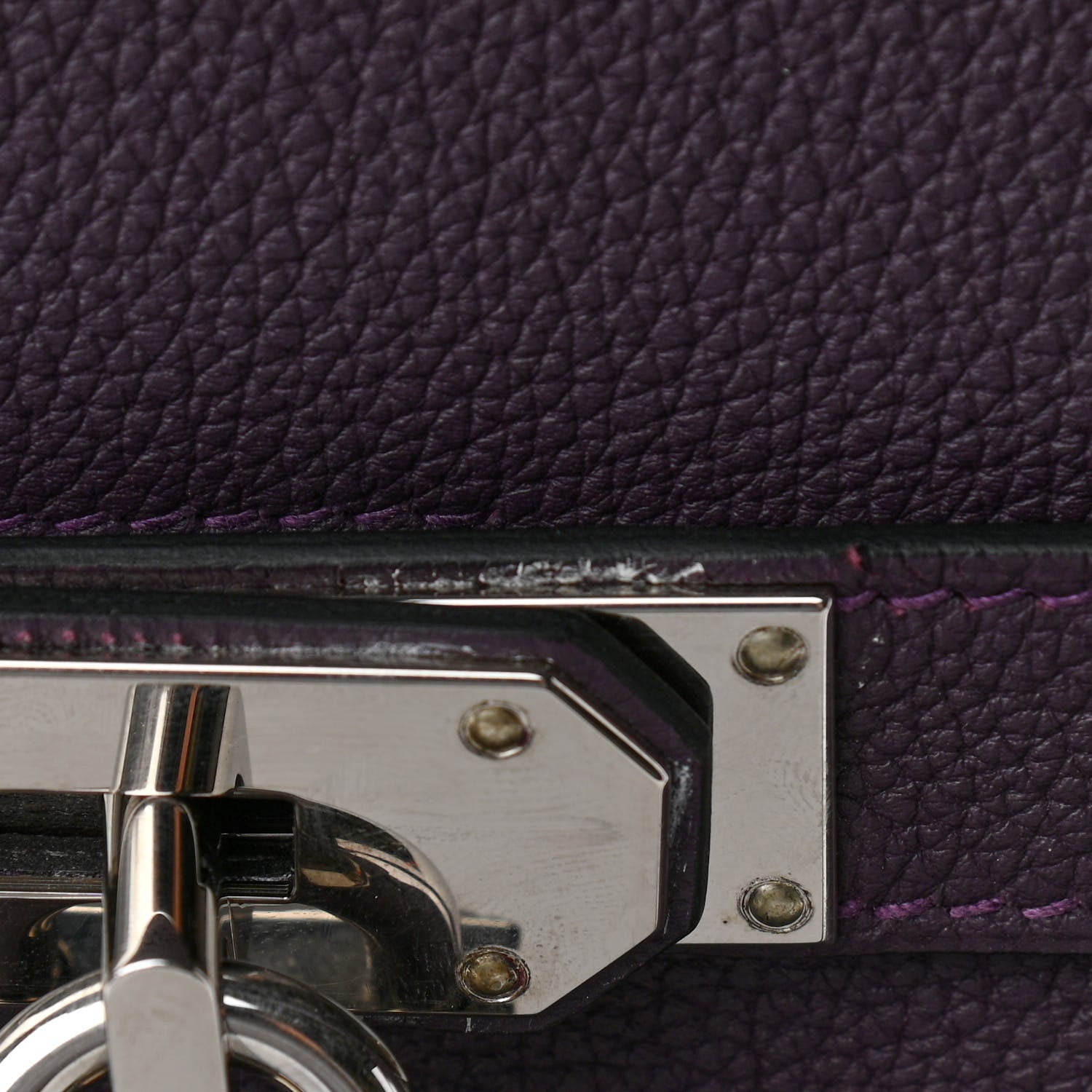 Hermes Togo HAC Birkin 40 Raisin 11 of 11