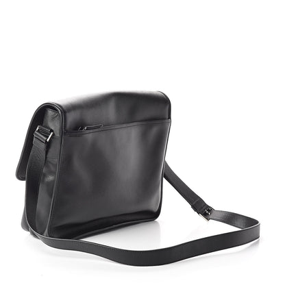 Prada Saffiano Messenger Satchel Black 3 of 9