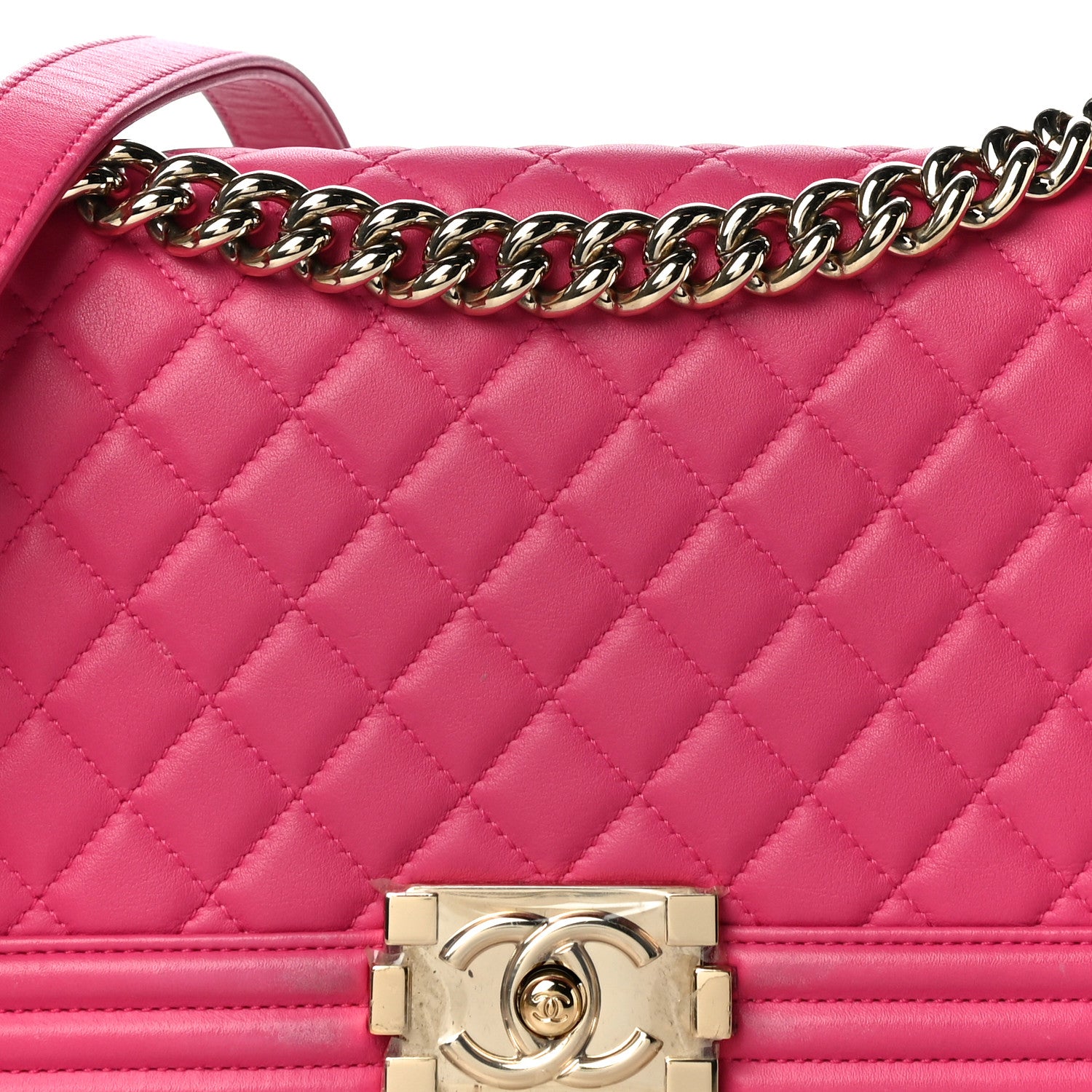 Chanel Lambskin Quilted Medium Boy Flap Pink 7 of 15