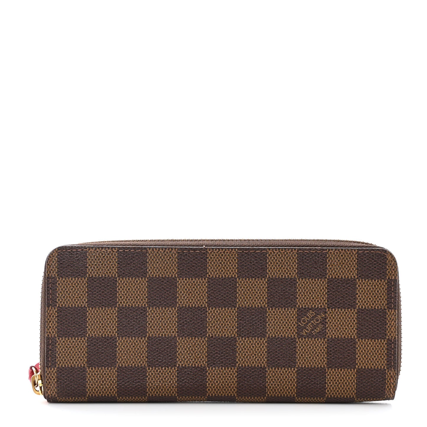 Damier Ebene Clemence Wallet Cherry