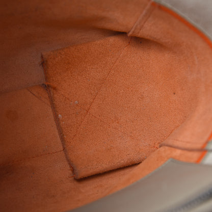 Celine Grained Calfskin Small Vertical Bi-Cabas Fluo Orange Taupe 10 of 23