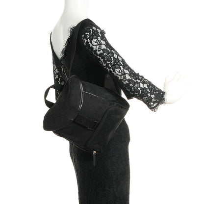 Gucci Monogram Flap Backpack Black 2 of 9