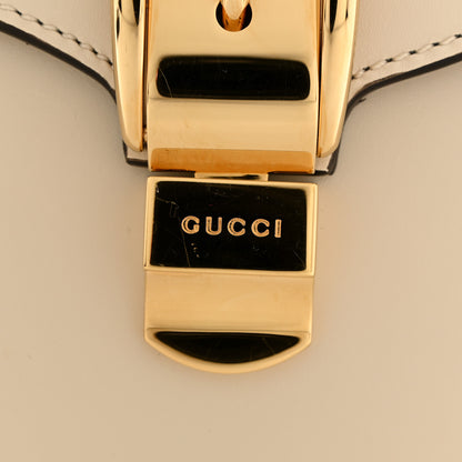 Gucci Calfskin Mini Sylvie Top Handle Bag White 12 of 13