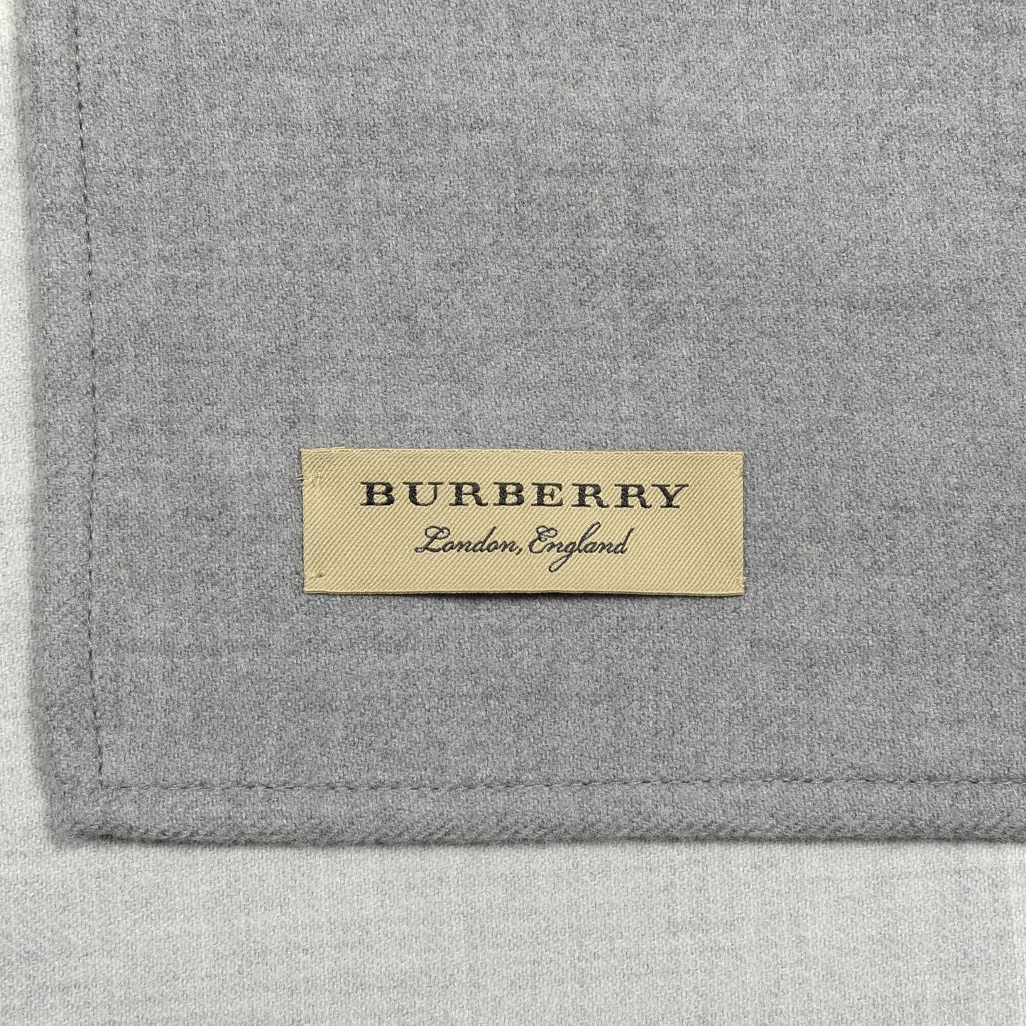 Wool Solid to Check Charlotte Cape Scarf Scarf Light Grey
