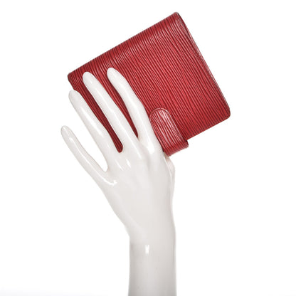 Louis Vuitton Epi Porte-Billets Compact Wallet Red 2 of 8