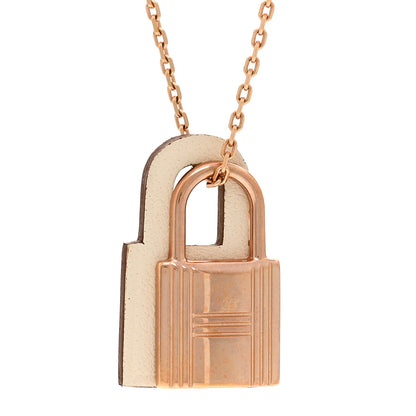 Hermes Swift Small O'Kelly Pendant Necklace White 4 of 6