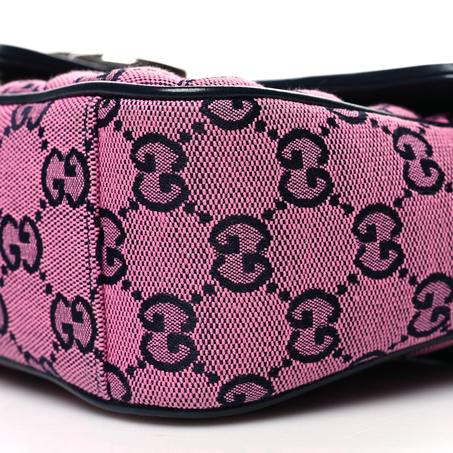 Monogram Multicolor Matelasse Diagonal Small GG Marmont Shoulder Bag Pink Blue