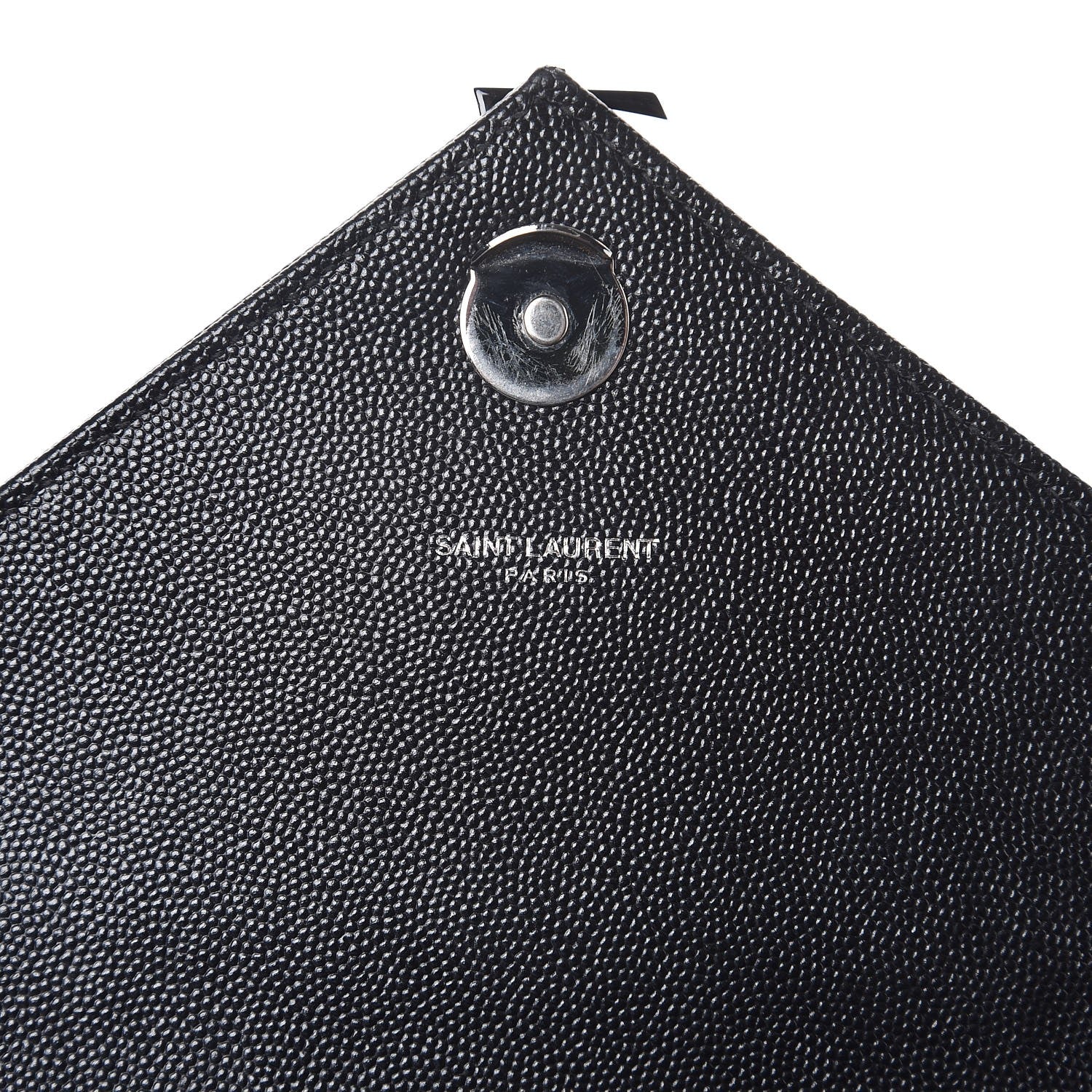 Saint Laurent Grain De Poudre Textured Mixed Matelasse Triquilt Medium Monogram Satchel Black 6 of 7