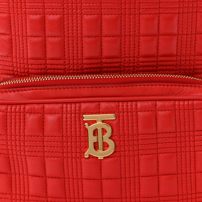 Burberry Lambskin Quilted Medium Lola Zip Pocket Backpack Bright Red 7 of 10