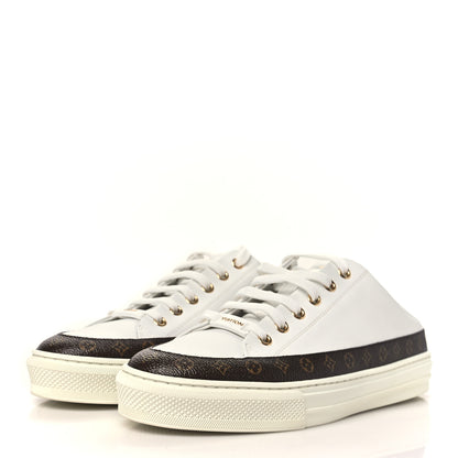Louis Vuitton Monogram Womens Stellar Open Back Sneakers 39 White 3 of 9