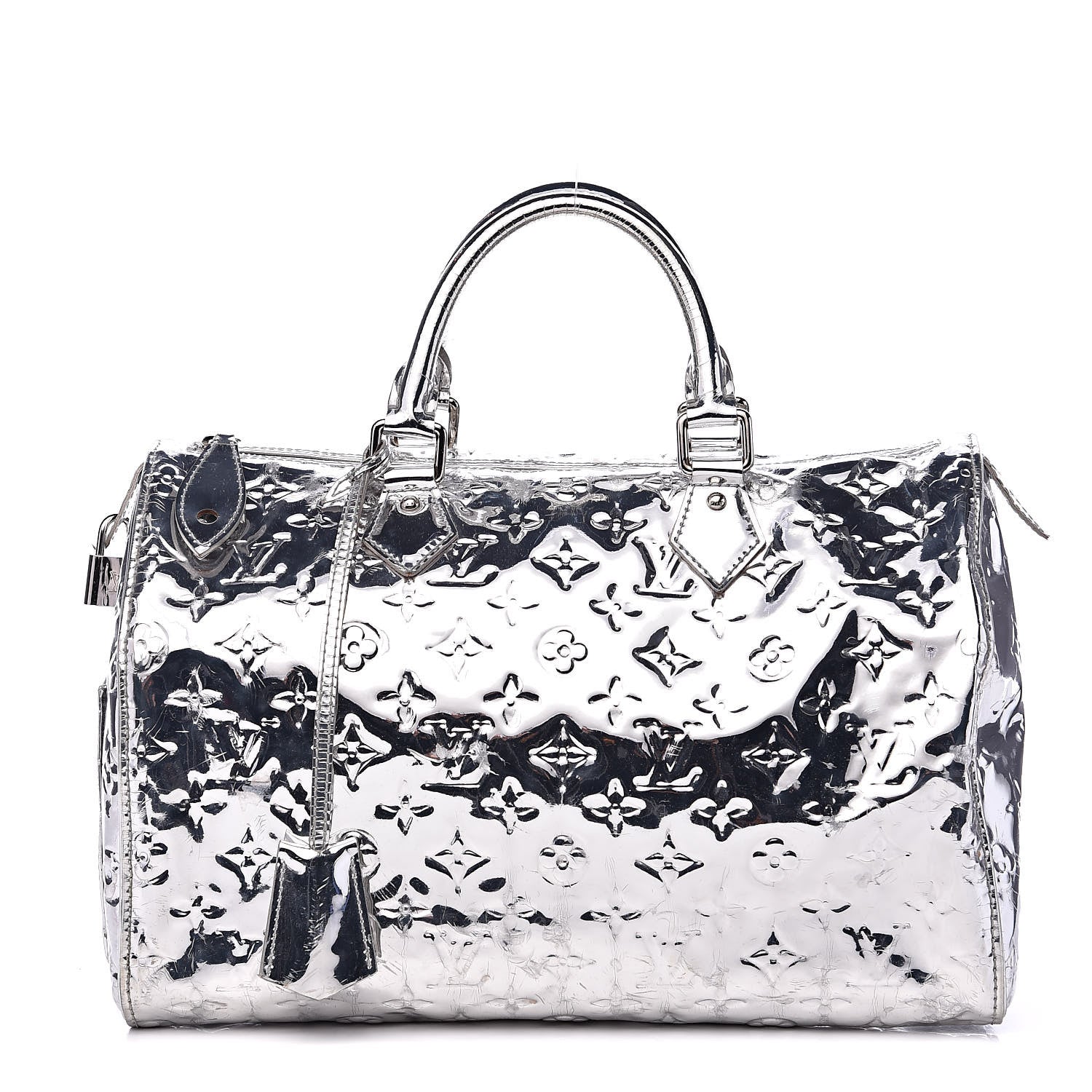 Louis Vuitton Monogram Miroir Speedy 30 Silver 1 of 18