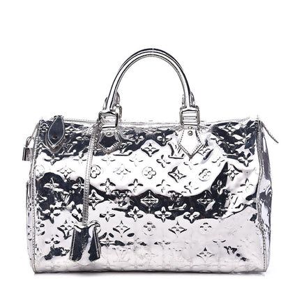 Louis Vuitton Monogram Miroir Speedy 30 Silver 1 of 18
