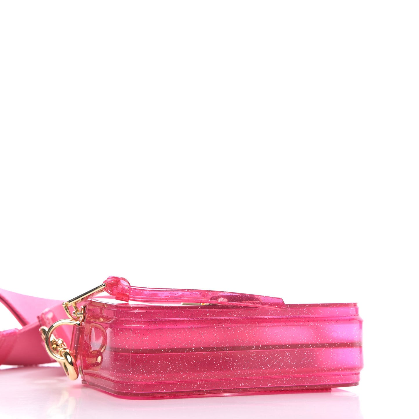 Jelly Glitter Small Snapshot Camera Bag Pink