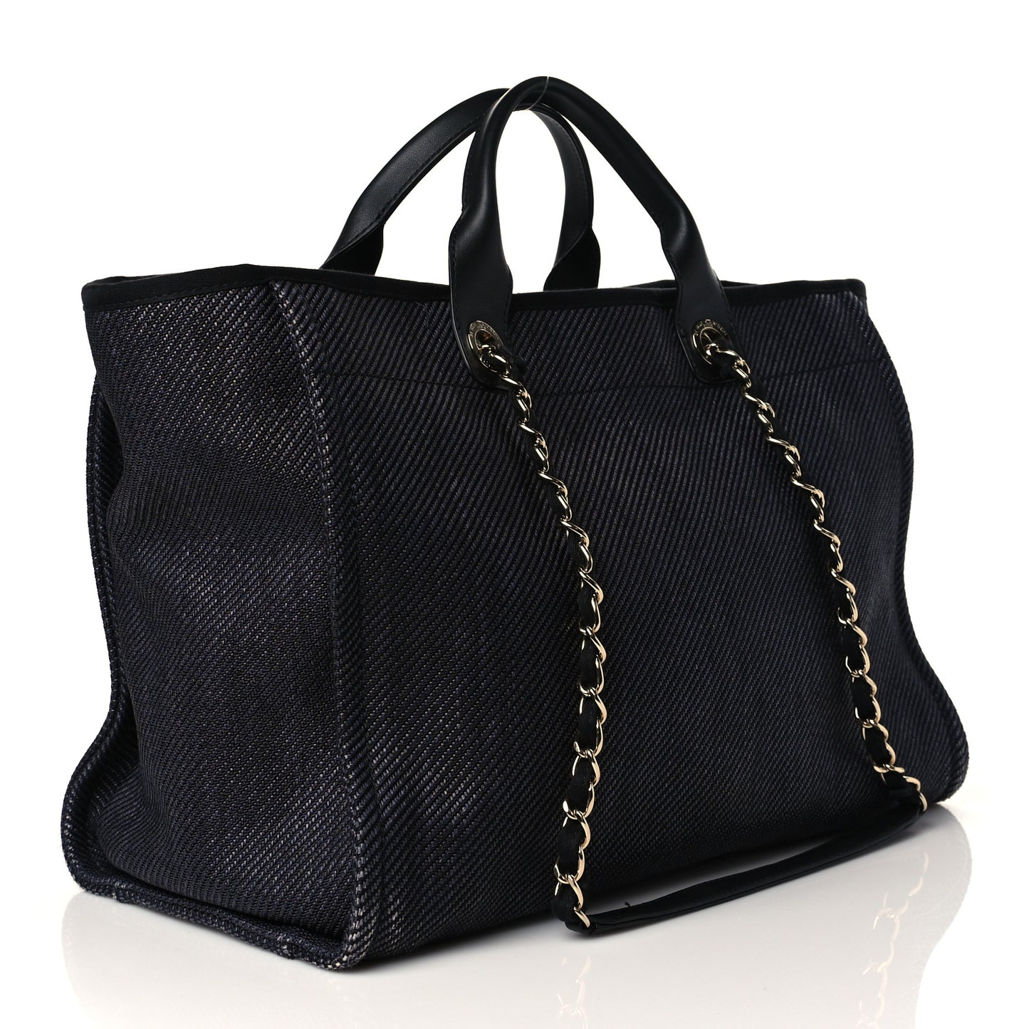 Canvas Medium Deauville Tote Black
