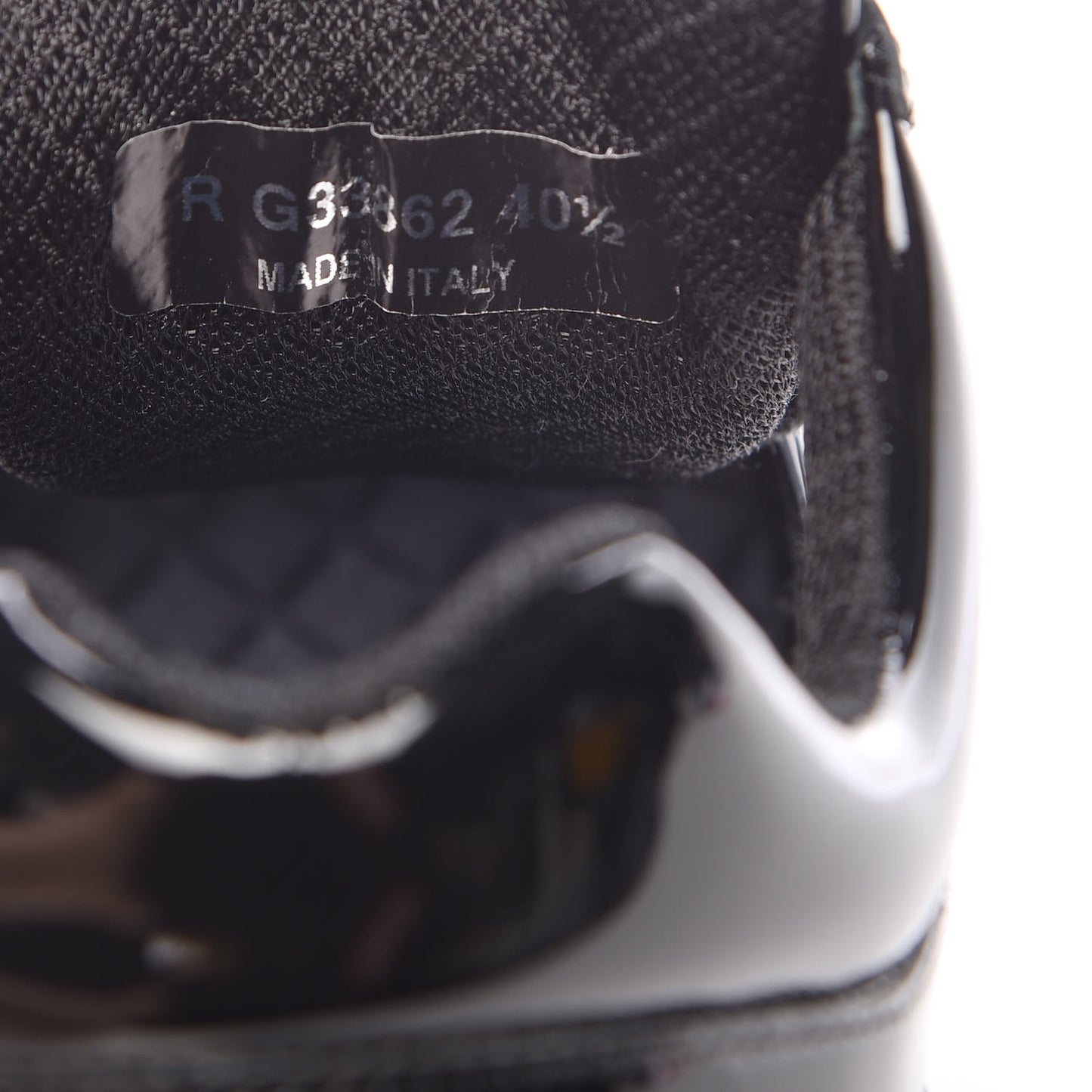 Calfskin Patent Transparent Sneakers 40.5 Black