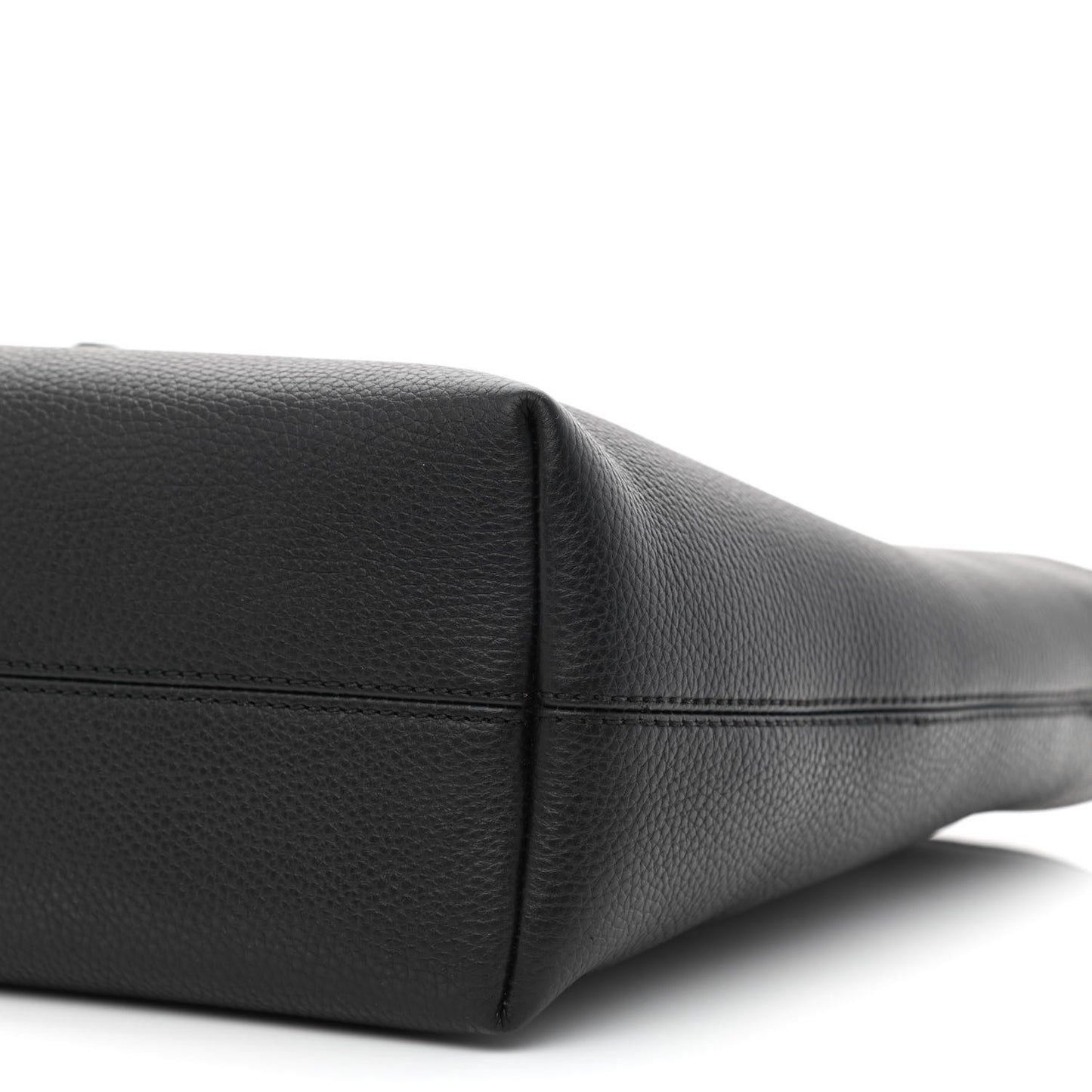 Calfskin Logo Embossed Medium Ardwell Tote Black