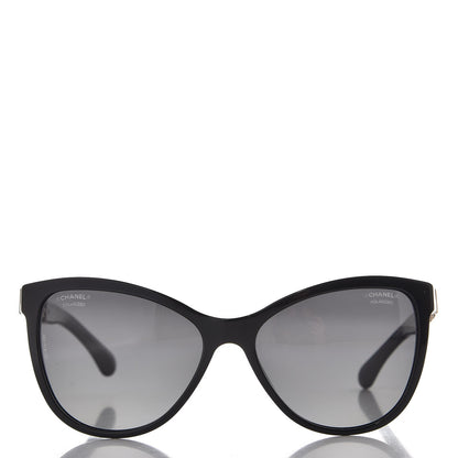 Chanel Cat Eye Chain Polarized Sunglasses 5326 Black 12 of 20