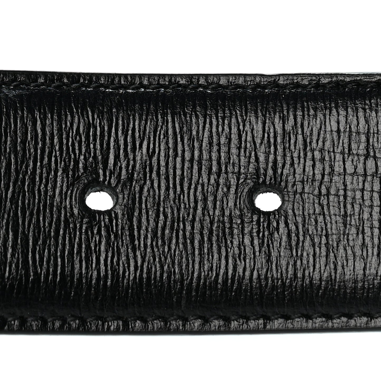 Azalea Calfskin Enamel Monochrome Double G 40mm Belt 95 38 Black