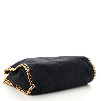 Stella McCartney Shaggy Deer Mini Falabella Fold Over Tote Navy 4 of 10