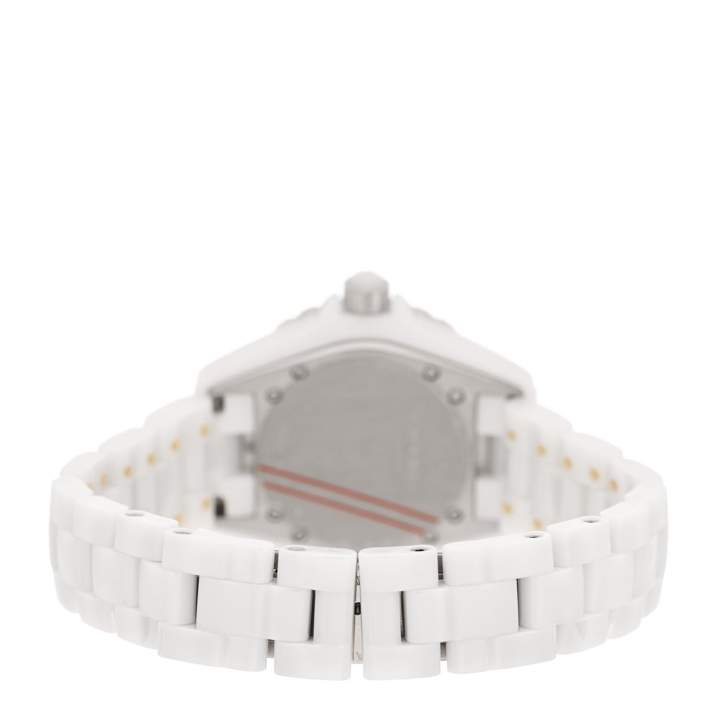 Stainless Steel Ceramic Diamond 33mm J12 Quartz Watch White