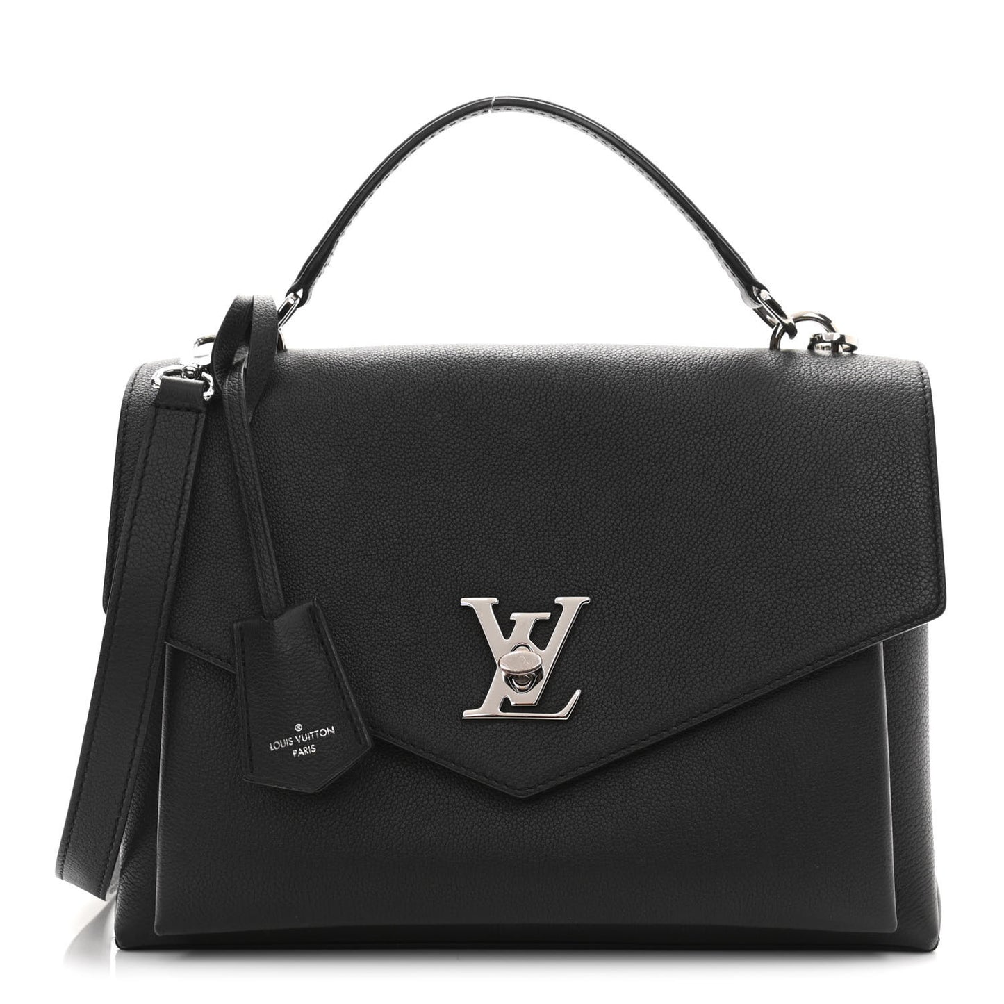 Soft Calfskin My Lockme Top Handle Black