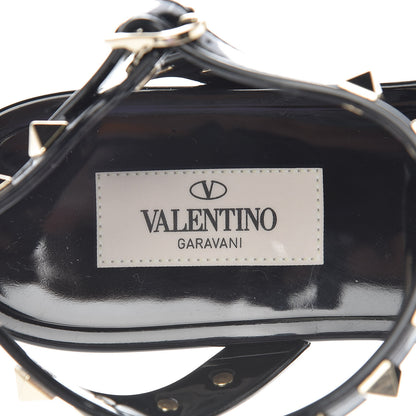 Valentino Garavani PVC Jelly Rockstud Caged Sandals 36 Black 7 of 7