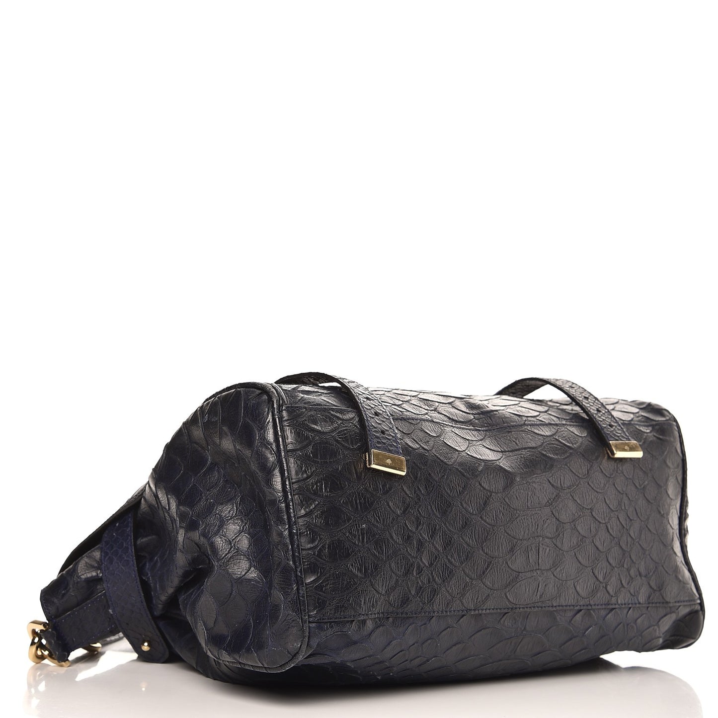 Silky Snake Print Oversized Alexa Nightshade Blue