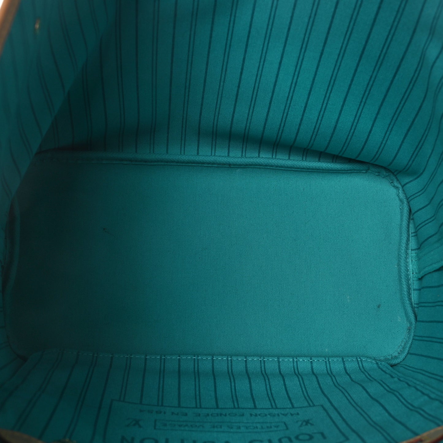 Monogram V Neverfull MM Turquoise