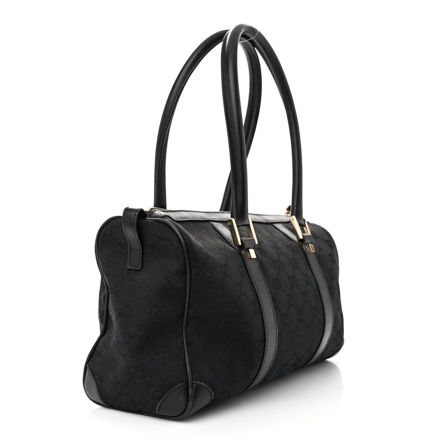 Monogram Medium Boston Bag Black