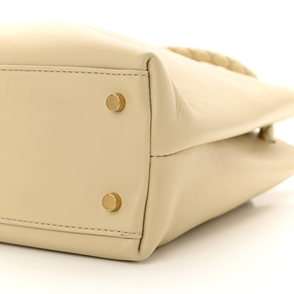 Bottega Veneta Silky Calfskin Medium Andiamo Shoulder Bag Light Butterscotch 9 of 9