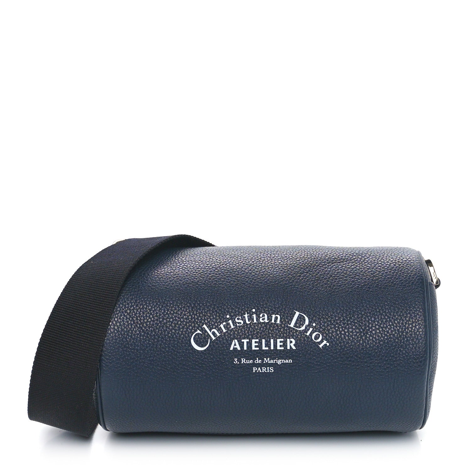 Christian Dior HOMME Grained Calfskin Mens Roller Pouch Blue 1 of 9