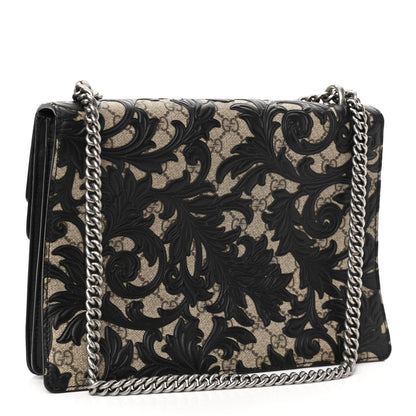 Gucci GG Supreme Monogram Arabesque Medium Dionysus Shoulder Bag Black 3 of 10