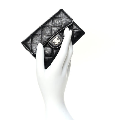 Chanel Caviar Quilted Flap Card Holder Black 2 of 11